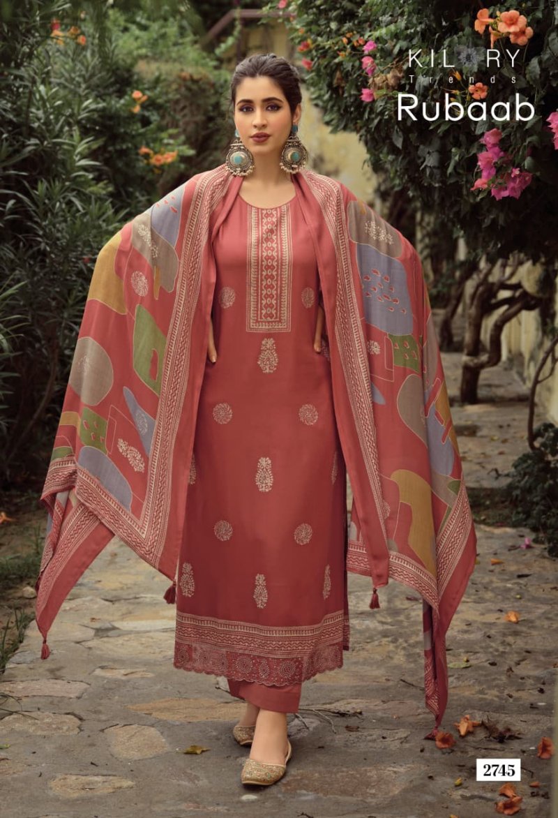 Rubaab By Kilory Viscose Pashmina Dress Materials